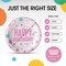 50 Count Pink Birthday Party Plates Disposable Dinnerware for Girls Baby Shower Celebration 9 Inch